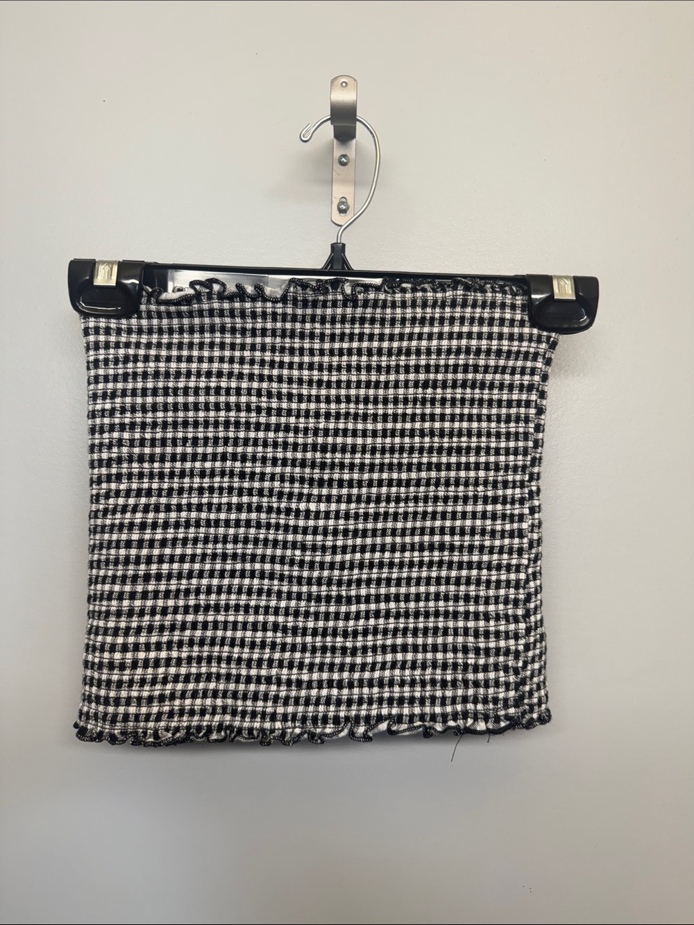 Harlow Black and White Gingham Crop Top